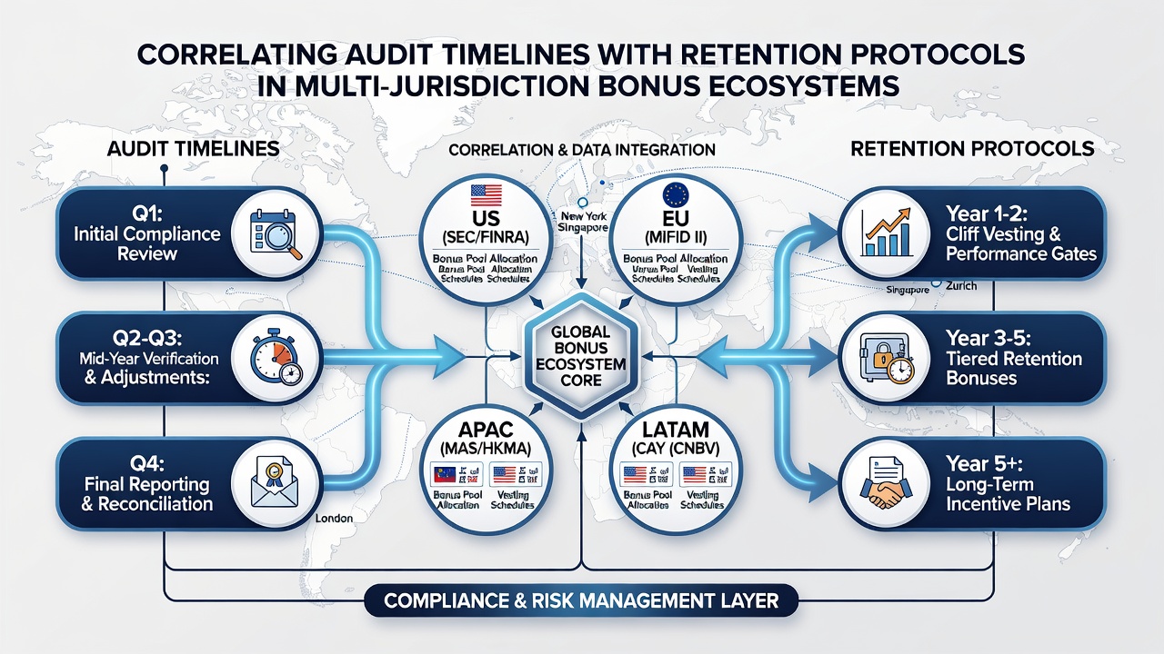 Data retention servers and audit timeline mapping interface used by compliance teams