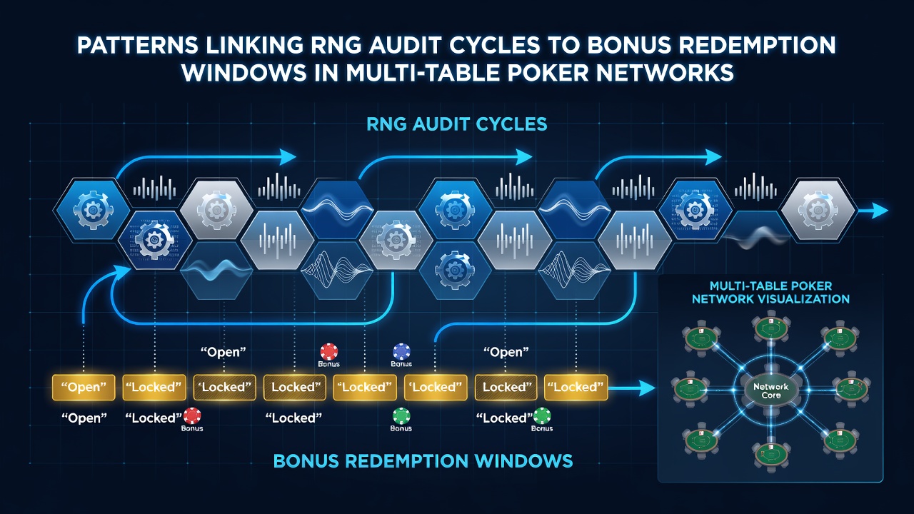 Chart illustrating player activity spikes during aligned RNG audit and bonus redemption periods