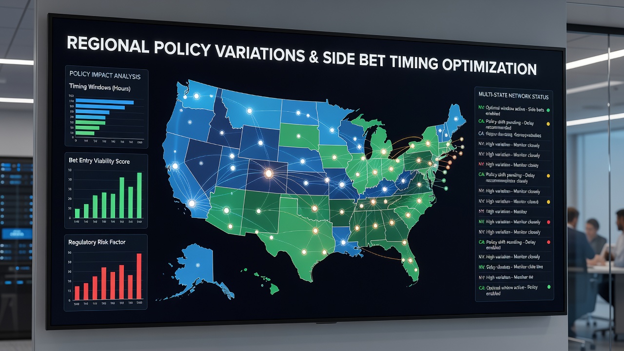 Chart displaying side bet entry timing patterns across state networks in 2025-2026