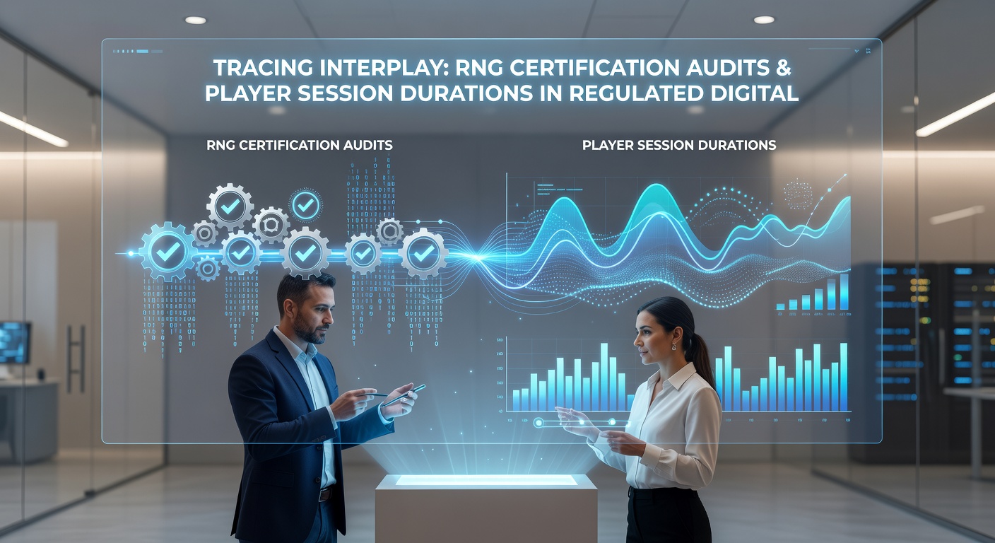 Data visualization of player session durations correlated with RNG audit cycles in regulated poker networks